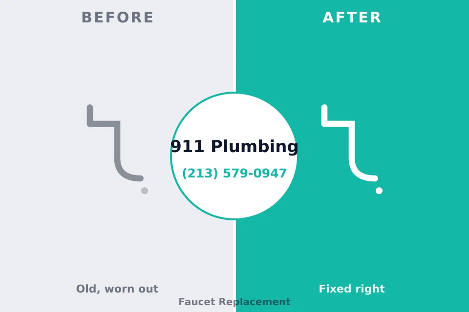 Before and after: plumbing company Desert Hot Springs, CA
